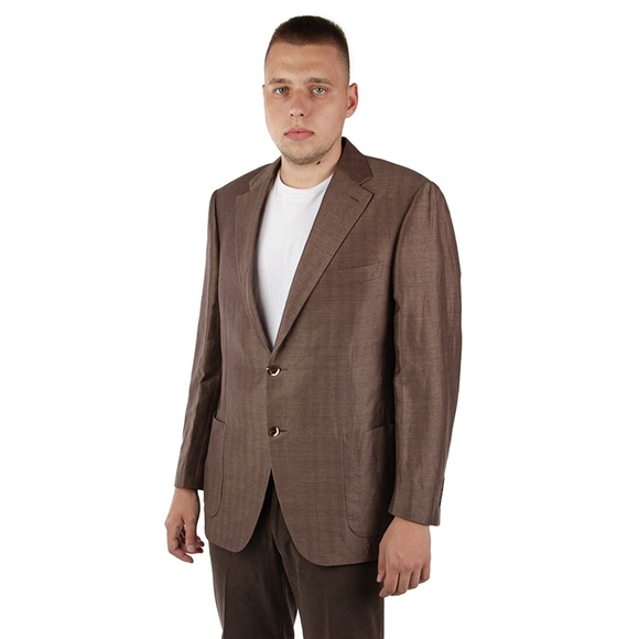 CANALI SANDY BROWN CLASSIC JACKETMENS SIZE XXL